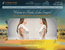 Tablet Screenshot of floridalakessurgical.com